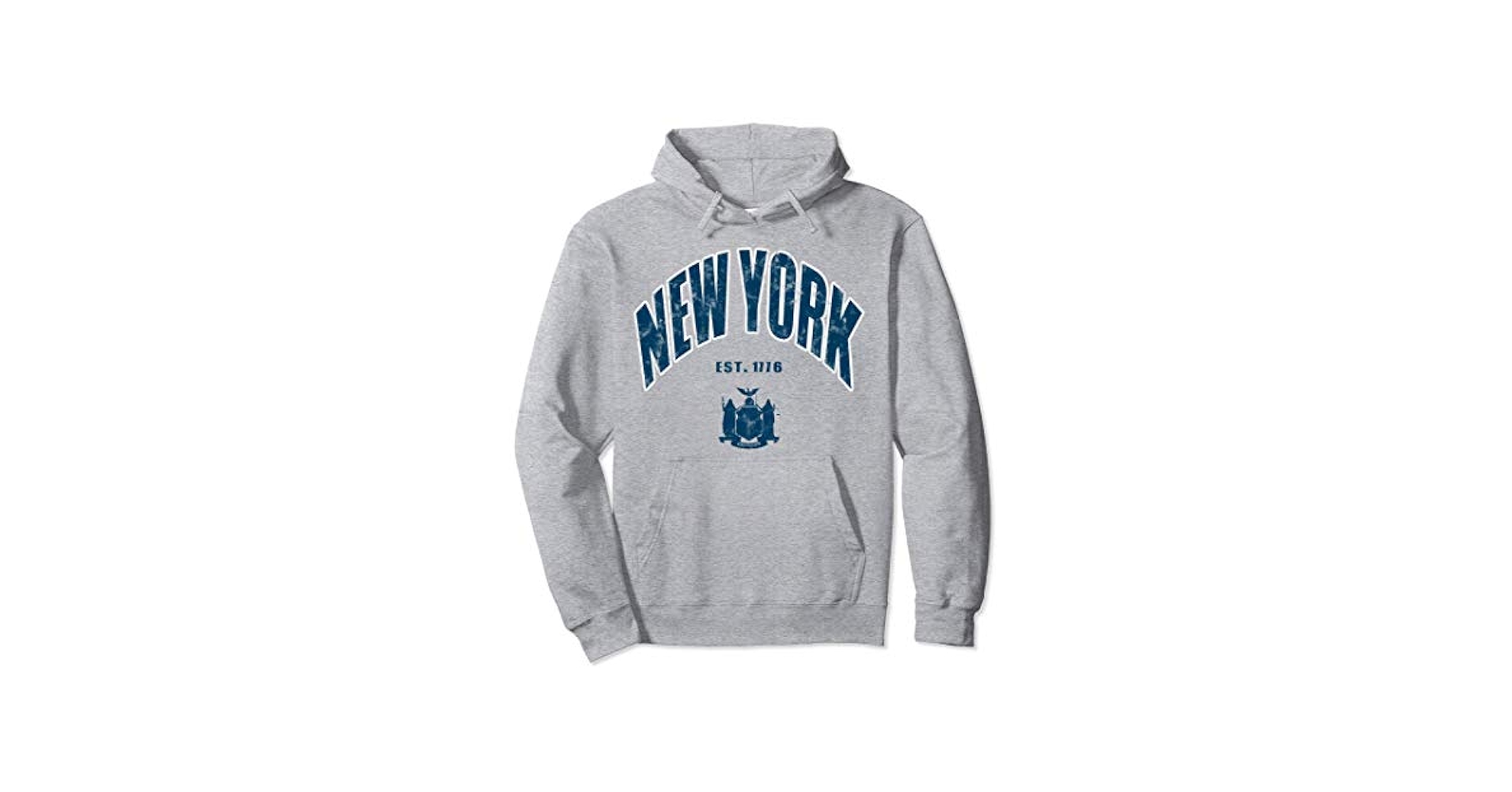 ☆NERDY☆ NY Hoodie Shirt Light Grey Amazon.com: 133 Apparel New York City Men's Adult Grey Small